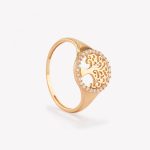 Anillo oro 18k amarillo, Árbol de la Vida.