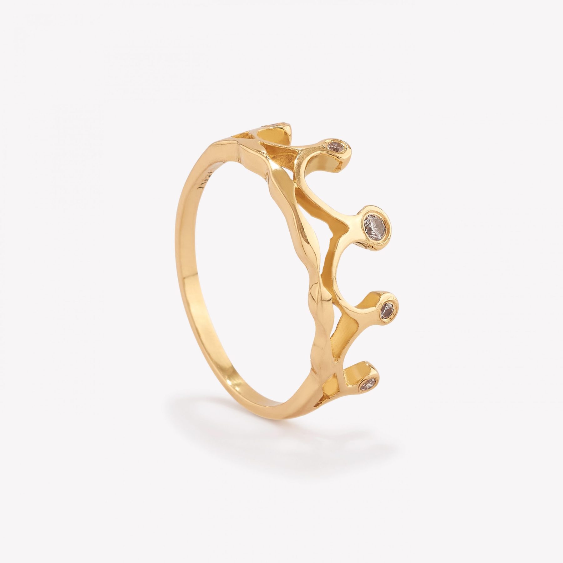 Anillo oro 18k amarillo, Queen