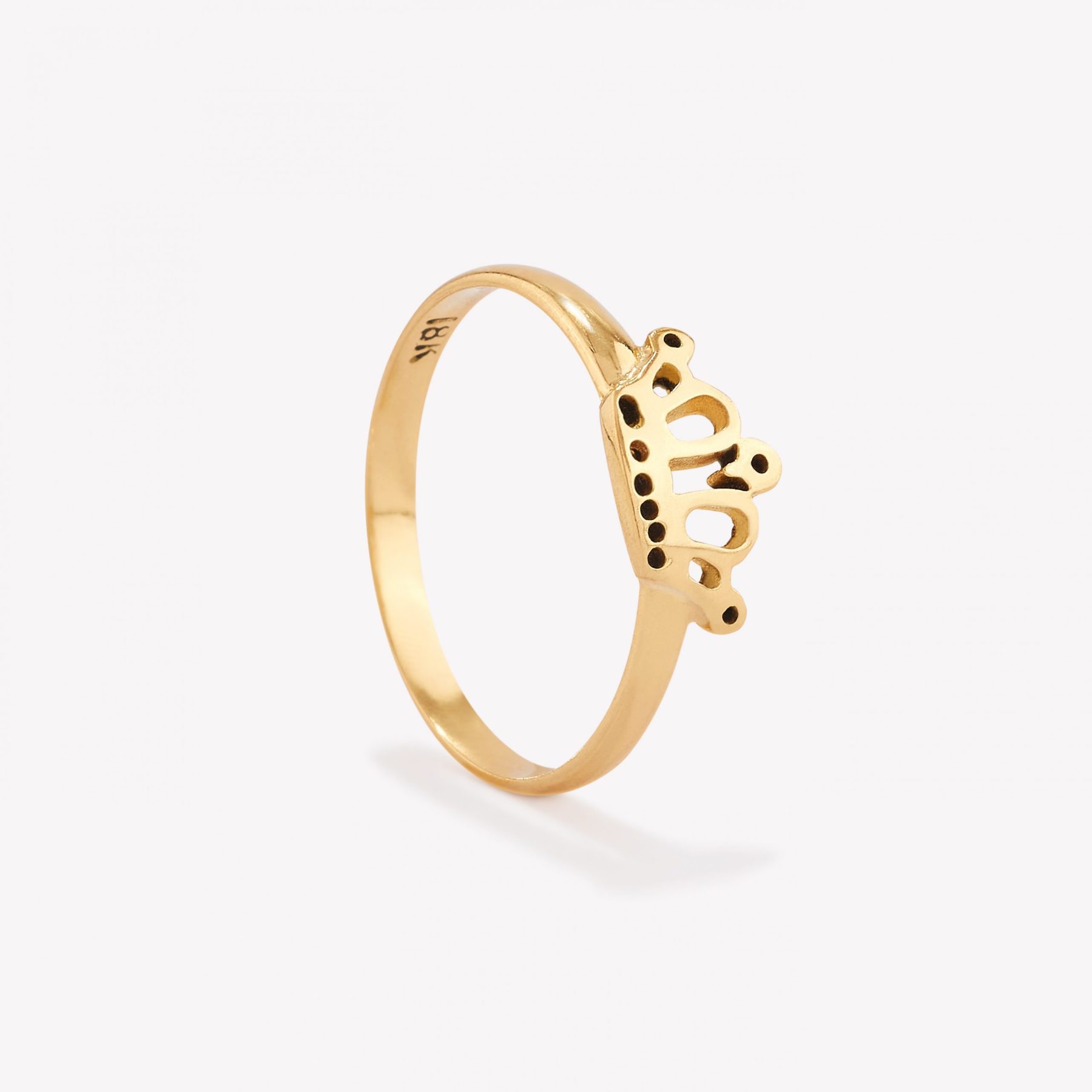 Anillo oro 18k amarillo, Coronita.