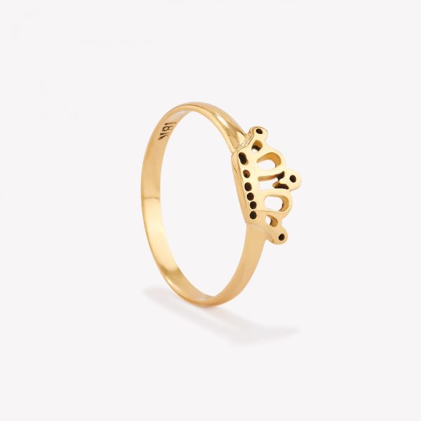 Anillo oro 18k amarillo, Coronita.