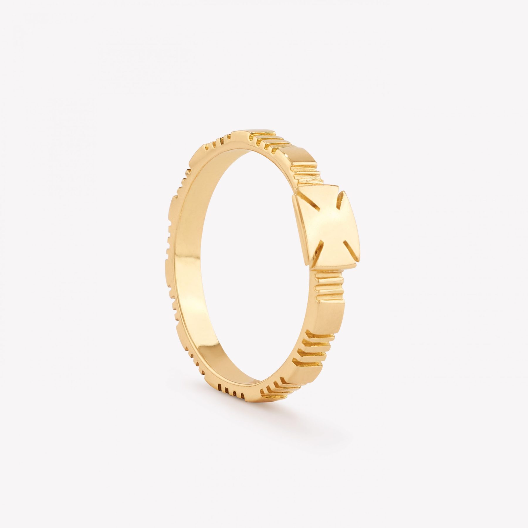 Anillo oro 18k amarillo, Denario.