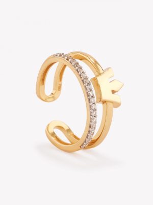 Anillo oro 18k amarillo, Corona.