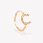 Anillo HERRADURA en oro amarillo 18k
