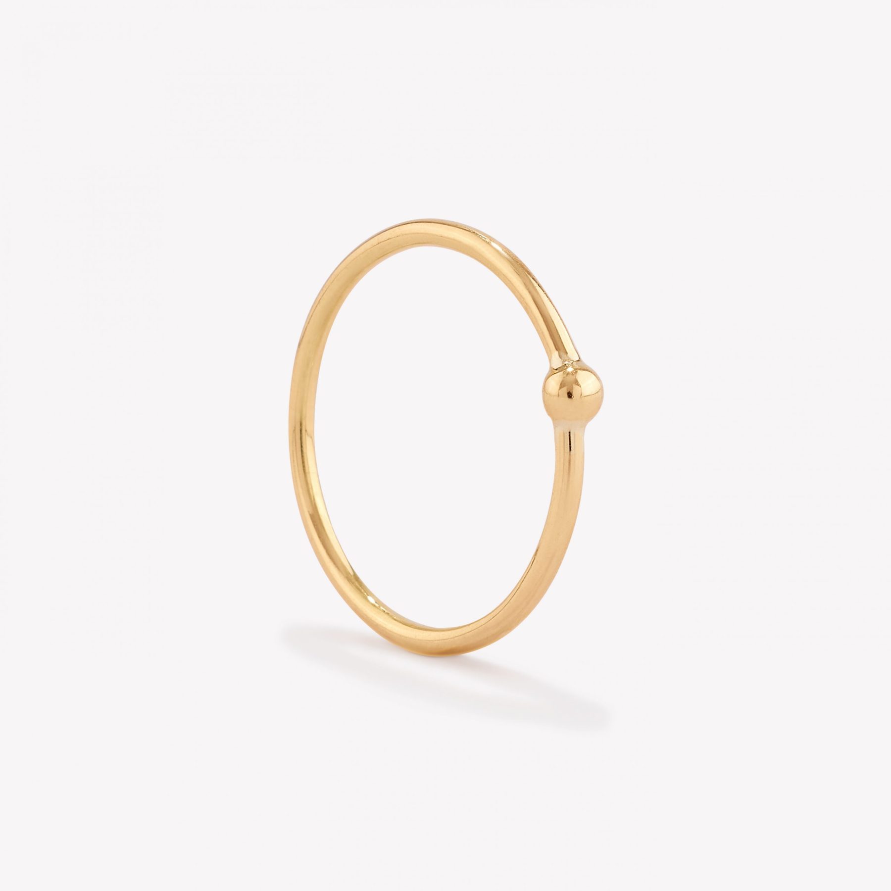 Anillo oro 18k amarillo, Ilusión Bolita.