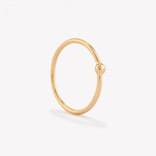 Anillo oro 18k amarillo, Ilusión Bolita.