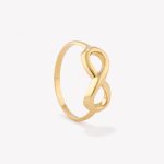 Anillo oro 18k amarillo, Infinito.