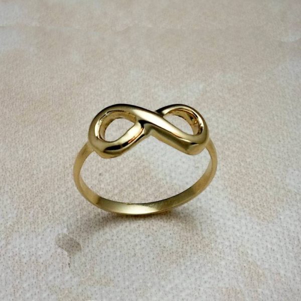 Anillo oro 18k amarillo, Infinito.