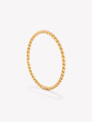 Anillo 18k amarillo, Ilusión Entorchada.