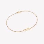Tobillera en oro 18k. amarillo infinito