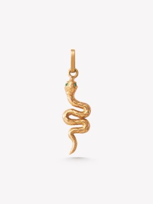 Dije Serpiente  Grand con Esmeralda