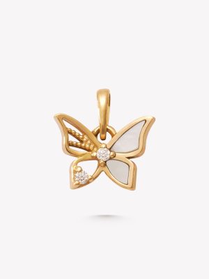 Dije MARIPOSA  con nacar