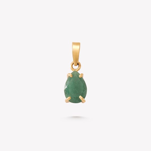 Dije con piedra gota  JADE BRASILERO