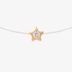 Dije oro 18k amarillo, Punto luce ESTRELLA
