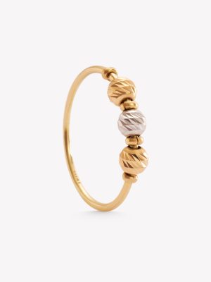 Anillo oro 18k amarillo, antiestrés