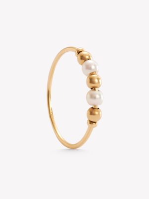 Anillo oro 18k amarillo, Antiestrés