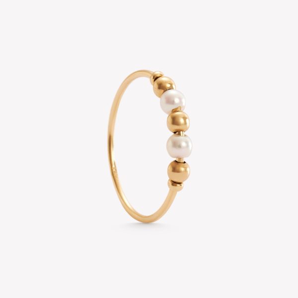 Anillo oro 18k amarillo, Antiestrés