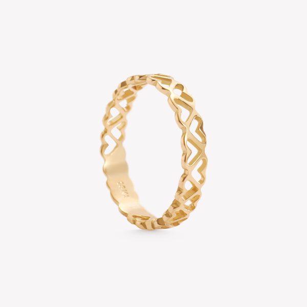 Anillo oro 18k amarillo, mil Corazones.