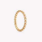 Anillo RIVIERE CON MOISSANITAS en oro amarillo 18k