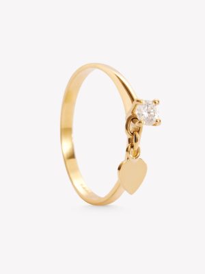 Anillo oro 18k amarillo, Llévame Contigo