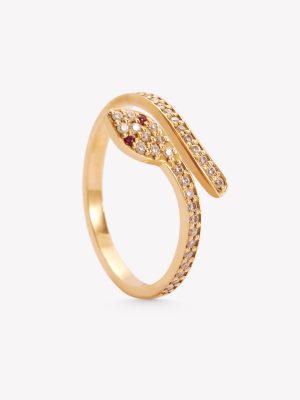 Anillo oro 18k  amarillo, Serpiente