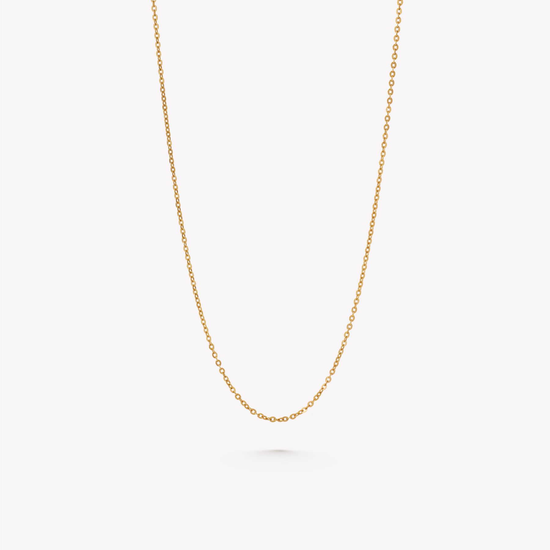 Cadena oro 18k amarillo, martillasa 20x40cm.