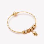 Semanario oro 18k amarillo, Pandora con Dijes