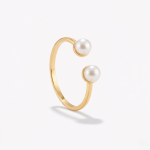 Anillo PERLAS CULTIVADAS en oro amarillo 18k