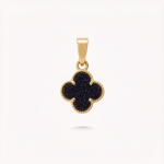 Dije FLOR IMPERIAL AVENTURINA en oro amarillo 18k