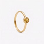 Anillo BRIOLET CITRINO en oro amarillo 18k