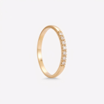 Anillo RIVIERE CON 7 DIAMANTES en oro amarillo 18k
